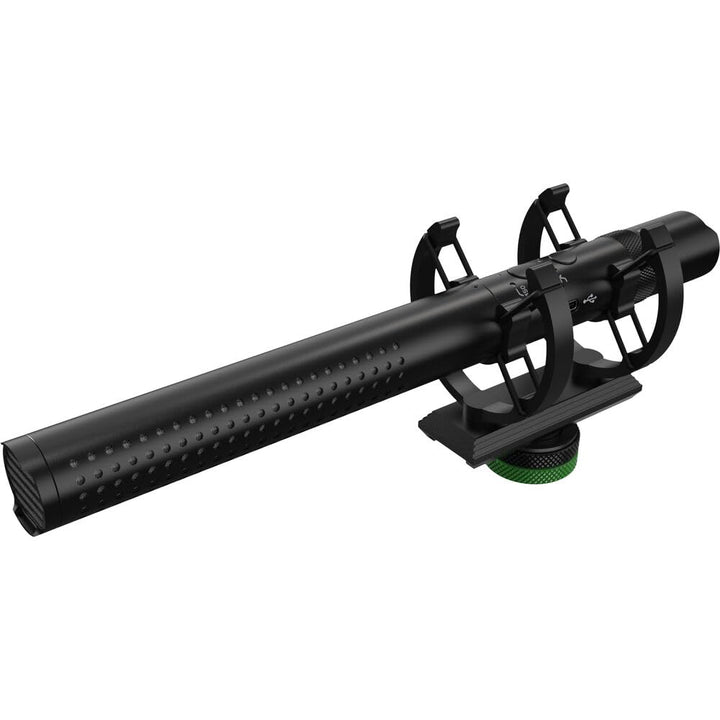 Mackie EM-98MS professionelles USB-Richtmikrofon mit wiederaufladbarem Akku, elastischer Kaltschuhha