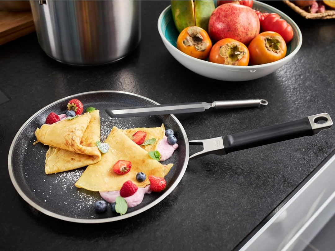 RÖSLE SILENCE PRO Crêpes Pfanne, Hochwertige Bratpfanne mit kratzfester Premium-Antihaftversiegelung