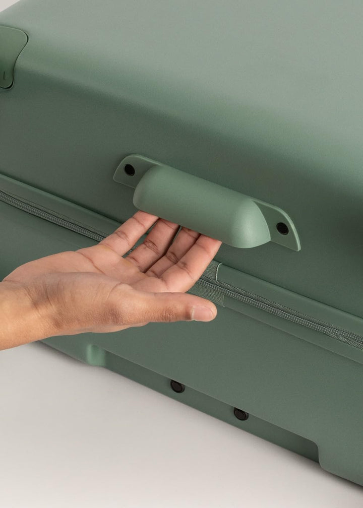 CREATE Luggage Studio/Hartschalenkoffer aus Lavendel/TSA-Vorhängeschloss, 4 Doppelrollen, Innen-Orga