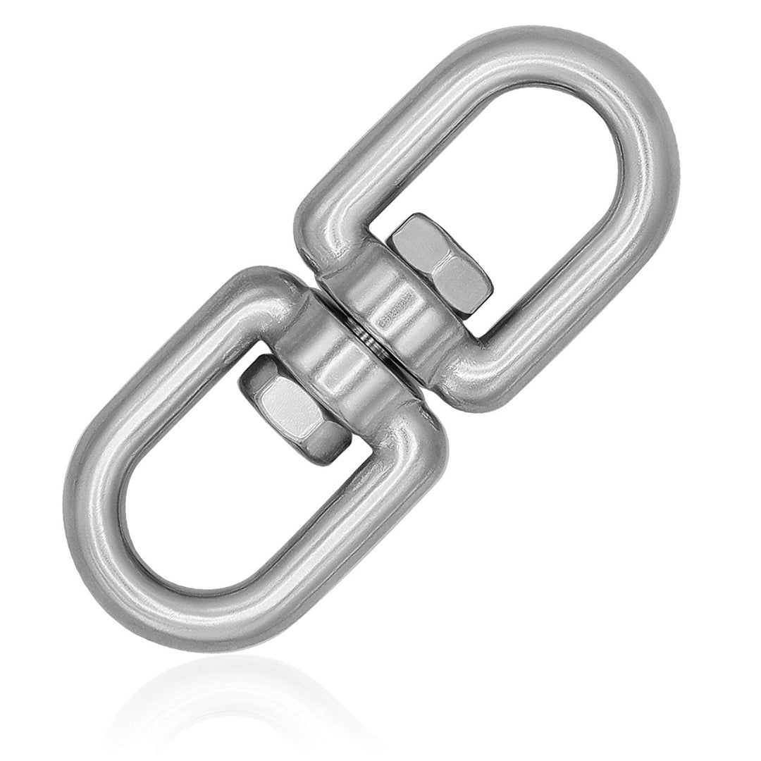 Edelstahl Drehwirbel 10mm XL I BS 2550kg I Wetterbeständig 1 XL / 10 mm, 1 XL / 10 mm