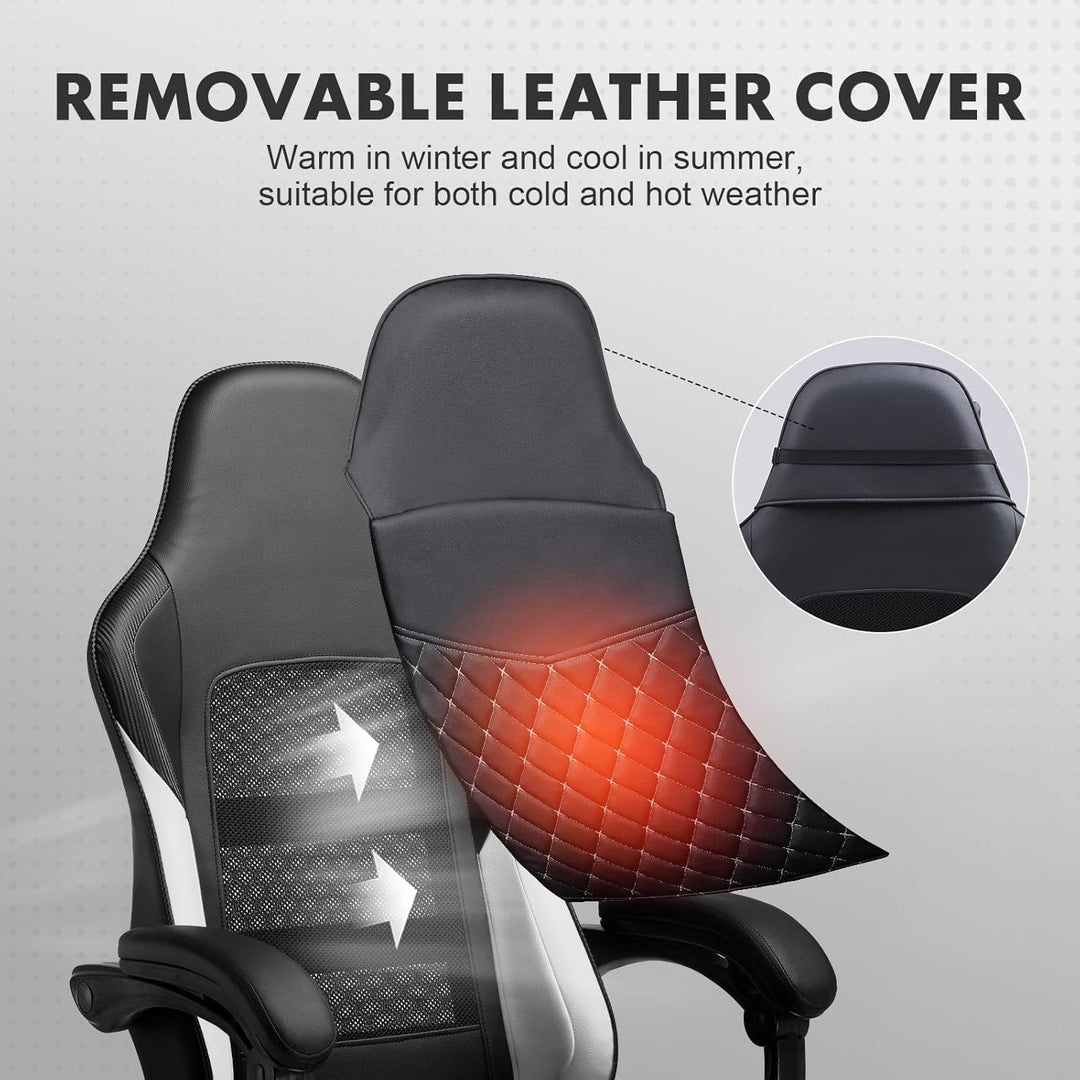 GTPLAYER Gaming Stuhl, Gaming Chair, Ergonomischer Höhenverstellbarer Bürostuhl, Zweckmässig für Win