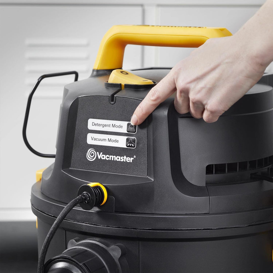 Vacmaster VK1323PFR 1300W 23L 3-in-1 Waschsauger Nass Trockensauger mit Dual-Tank-Design,Bodenreinig