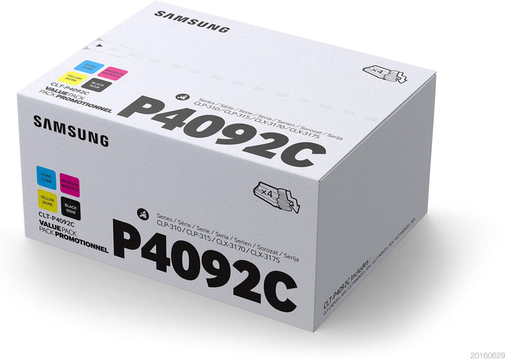 Samsung SU392A CLT-P4092C/ELS Original Toner - Value Pack (C/M/Y/K, Kompatibel mit: CLP-310/CLP-315/