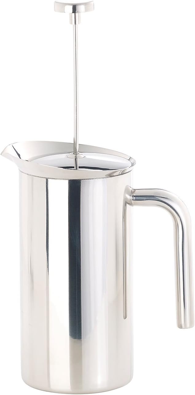 Rosenstein &amp; Söhne Kaffeepresse: Thermo-Kaffeebereiter, French-Press, Edelstahl, doppelwandig, 1 Lit