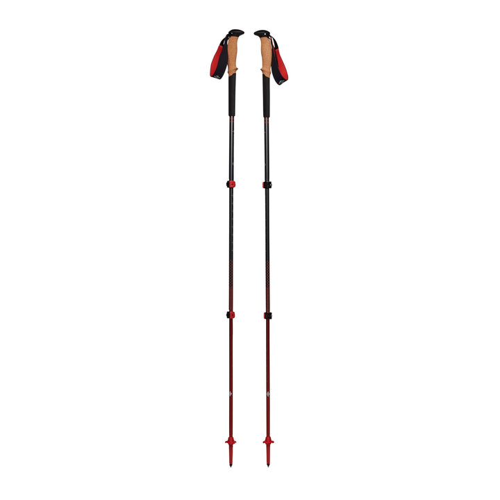 Black Diamond Pursuit Aluminium-Wanderstöcke, zusammenklappbar und verstellbar Sm/Medium Holzkohle-O