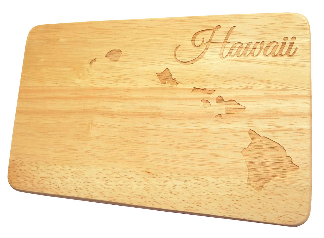 Frühstücksbrettchen Hawaii Brotbrettchen Gravur Pazifik Südsee Holz