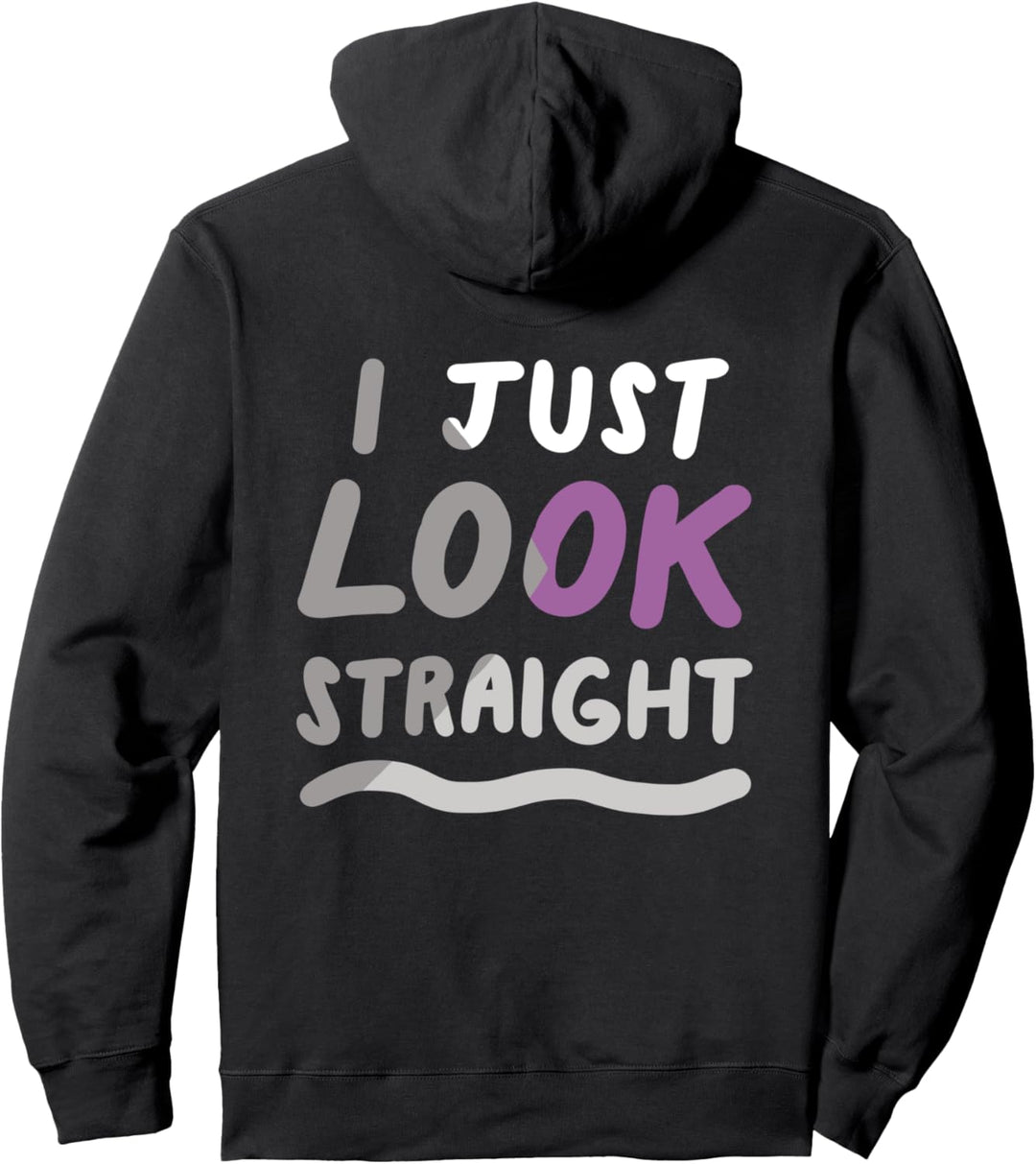 I Just Look Straight Demisexual LGBTQIA Pride Flag Pullover Hoodie