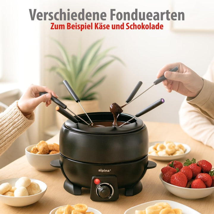 alpina 8711252270883 Fondueset, Edelstahl