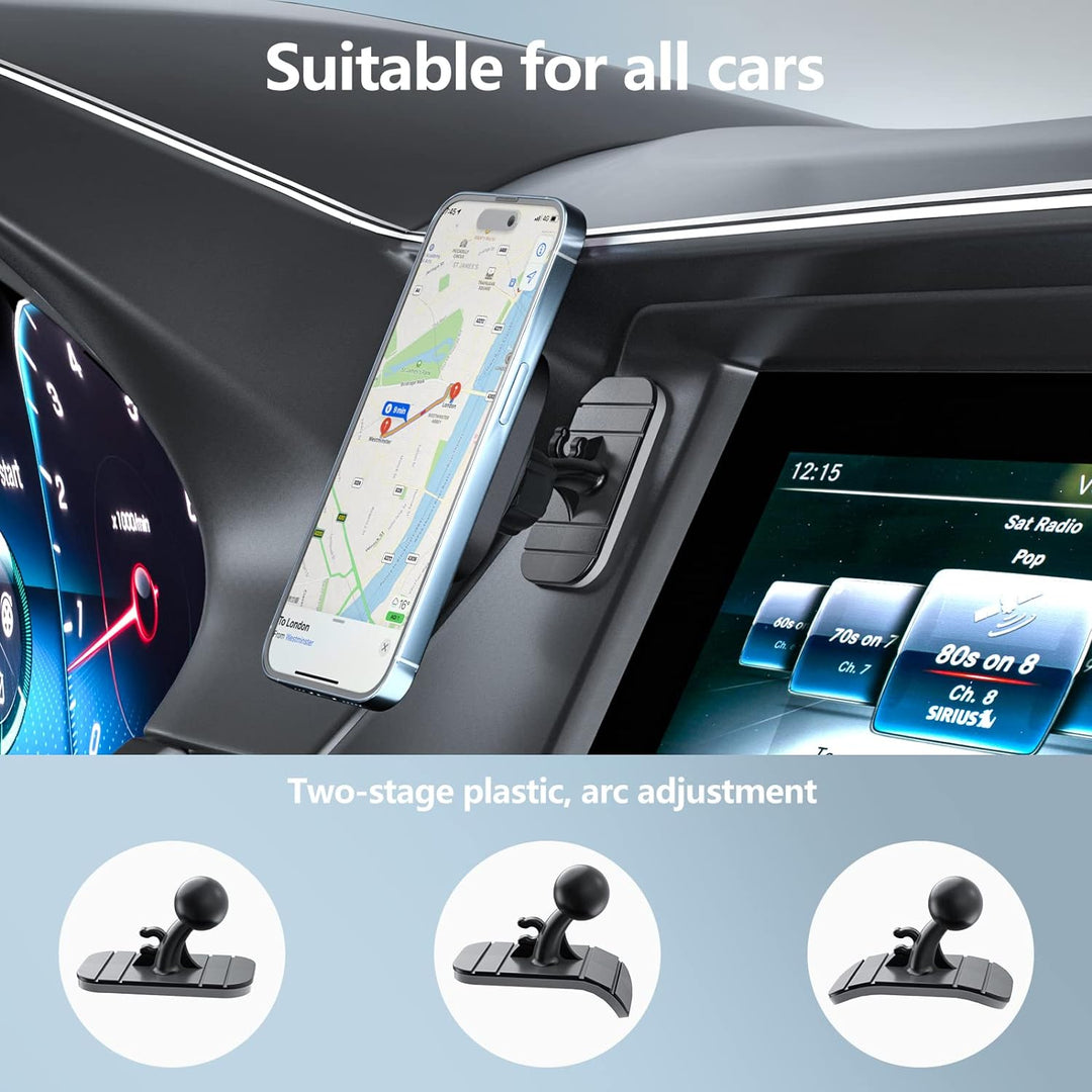 OHLPRO Auto Handyhalterung mit Ladefunktion, für Magsafe Autohalterung und iPhone 15/15 Pro/15 Pro M