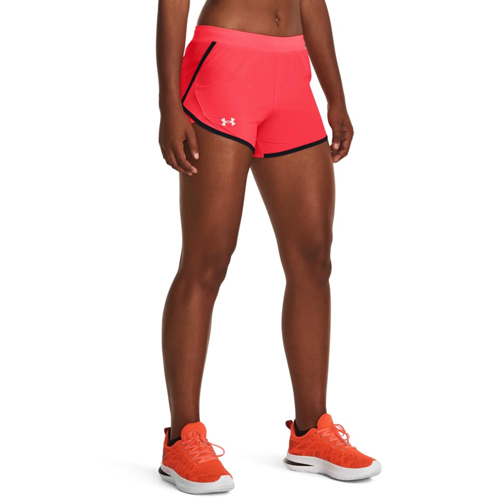 Under Armour Damen Kurze Hose Fly by 2.0 Laufshorts M-L Beta / Schwarz / Reflektierend, M-L Beta / S