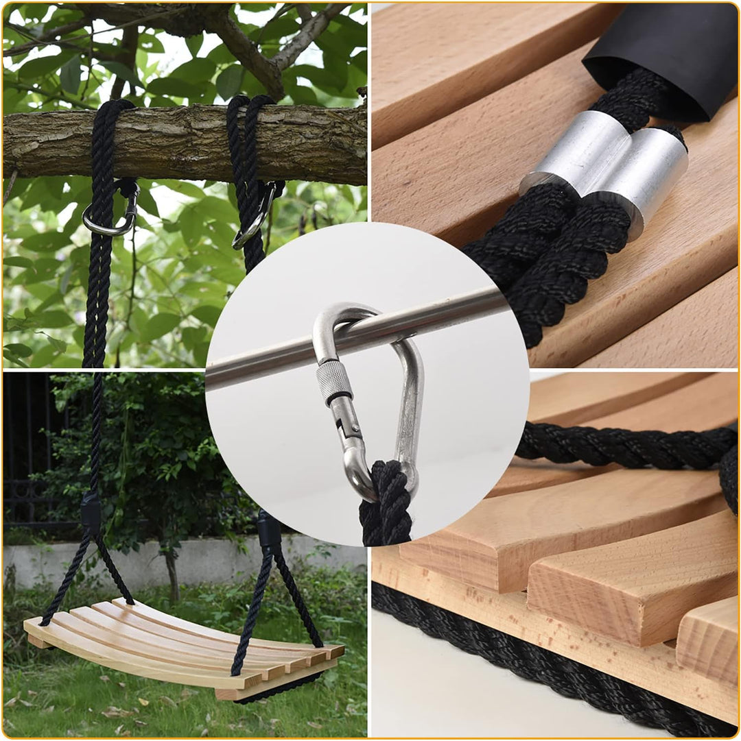 Schaukel Holz Erwachsene Kinder Brettschaukel Spielplatz Garten Schaukel Kinderschaukel mit Höhenver