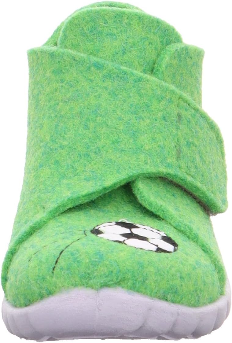 Superfit Jungen Happy WollfilzHausschuh 20 EU Grün 7000, 20 EU Grün 7000