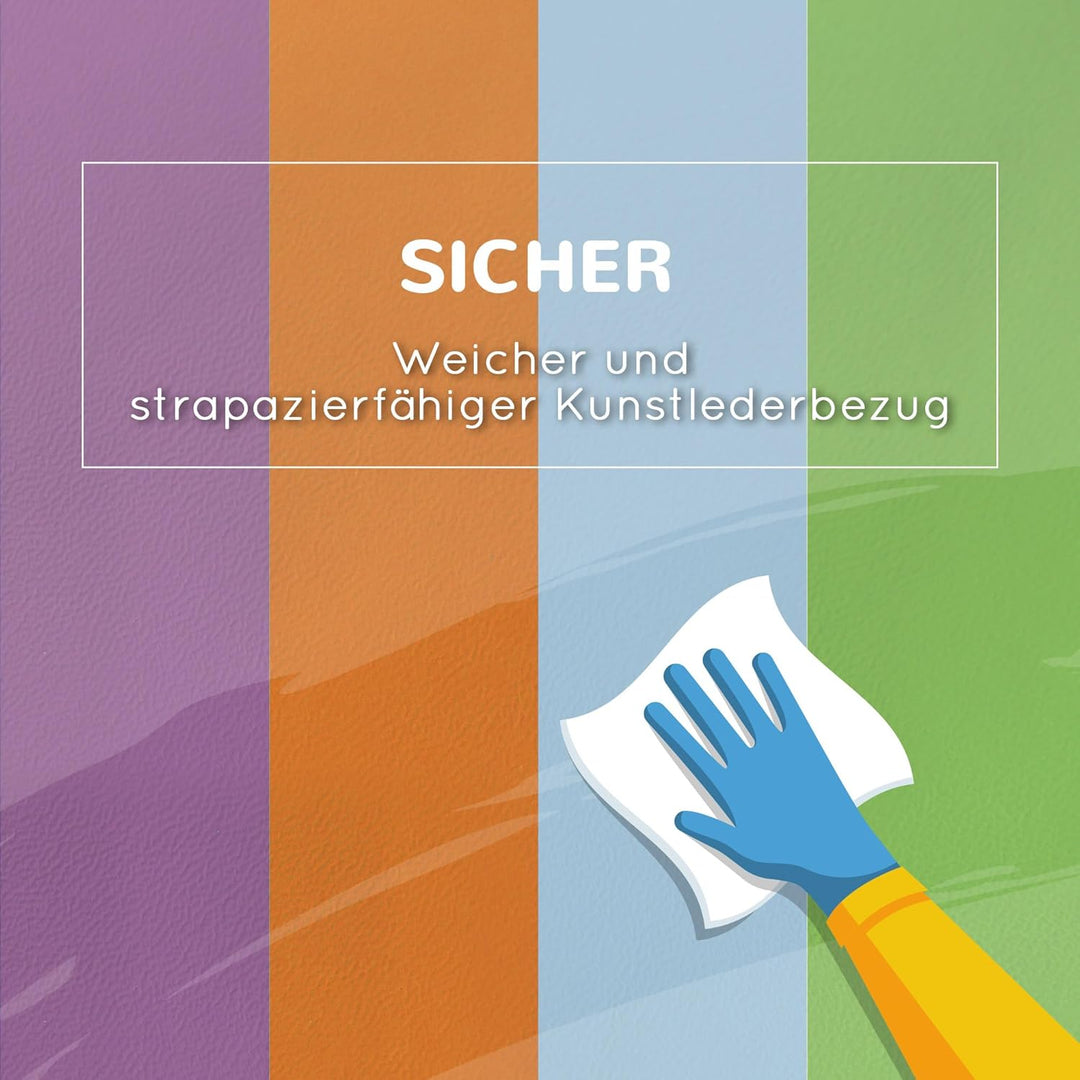 HOMCOM 4 TLG. Schaumstoff Bausteine Kinder Softbausteine Klettern Bauklötze Weiche Riesenbausteine B