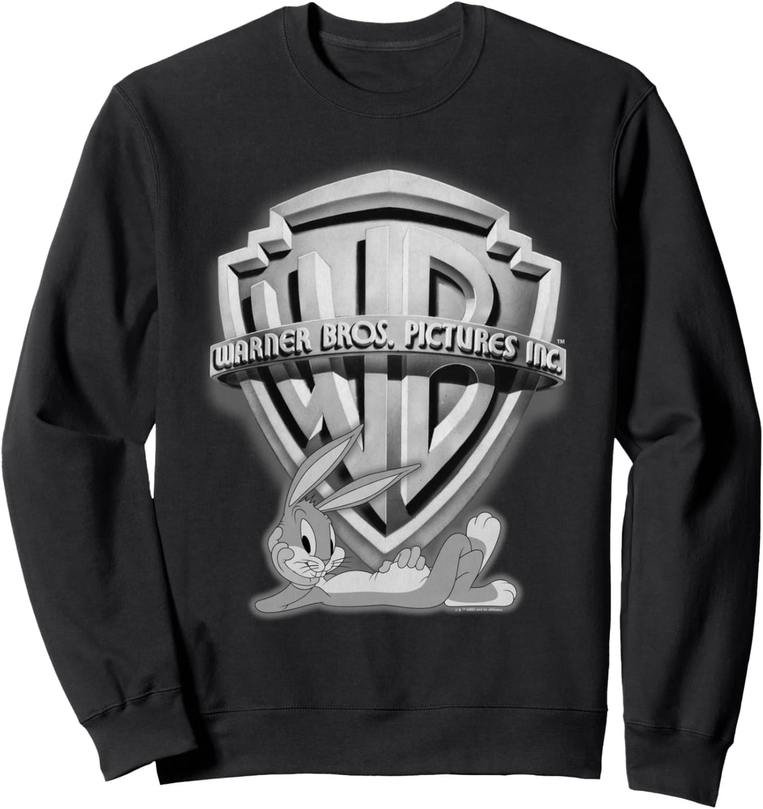 WB 100: Looney Tunes Vintage Warner Bros Shield & Bugs Bunny Sweatshirt