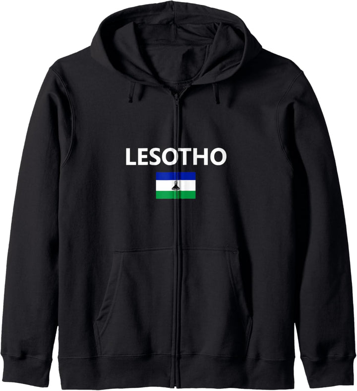 Lesotho Flagge Land Flag Country Kapuzenjacke