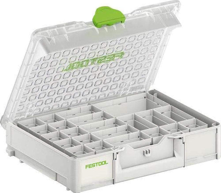 Festool Systainer³ Organizer SYS3 ORG M 89 22xESB (mit Einsatzboxen verschiedene Grössen) Transparen