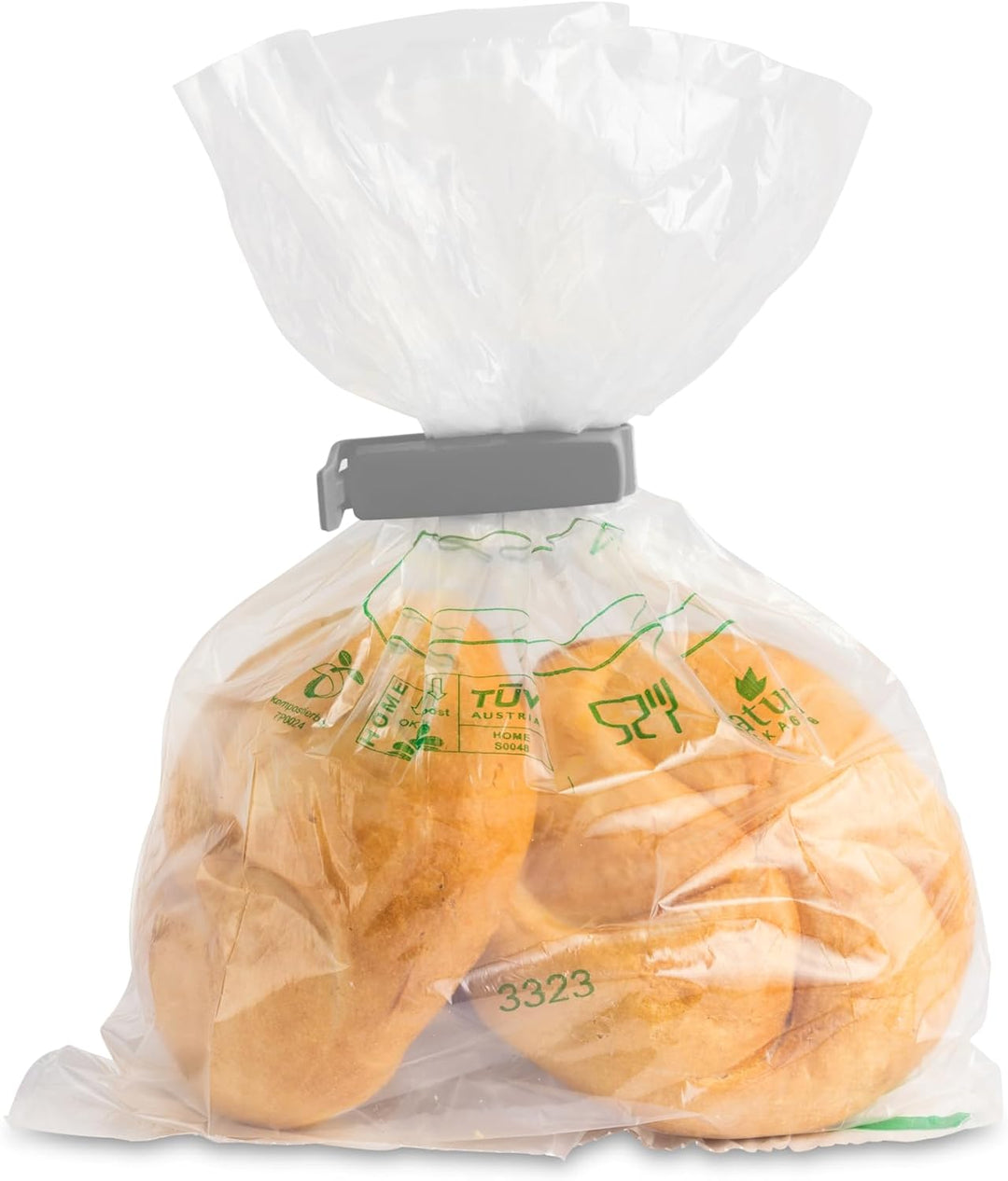 bioMat Kompostierbare Frischhaltebeutel 2l, 105 Stk. Gefrierbeutel, Premium-Qualität, Klimaneutral,