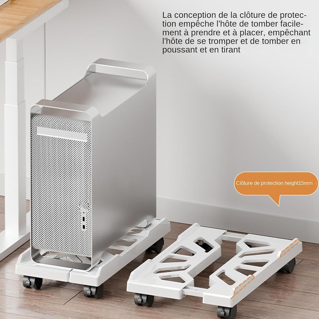 Tower Stand Under | Desktop Computer Host | Heavy Duty PC Stand, PC Tower Bracket Floor Riser Rollin