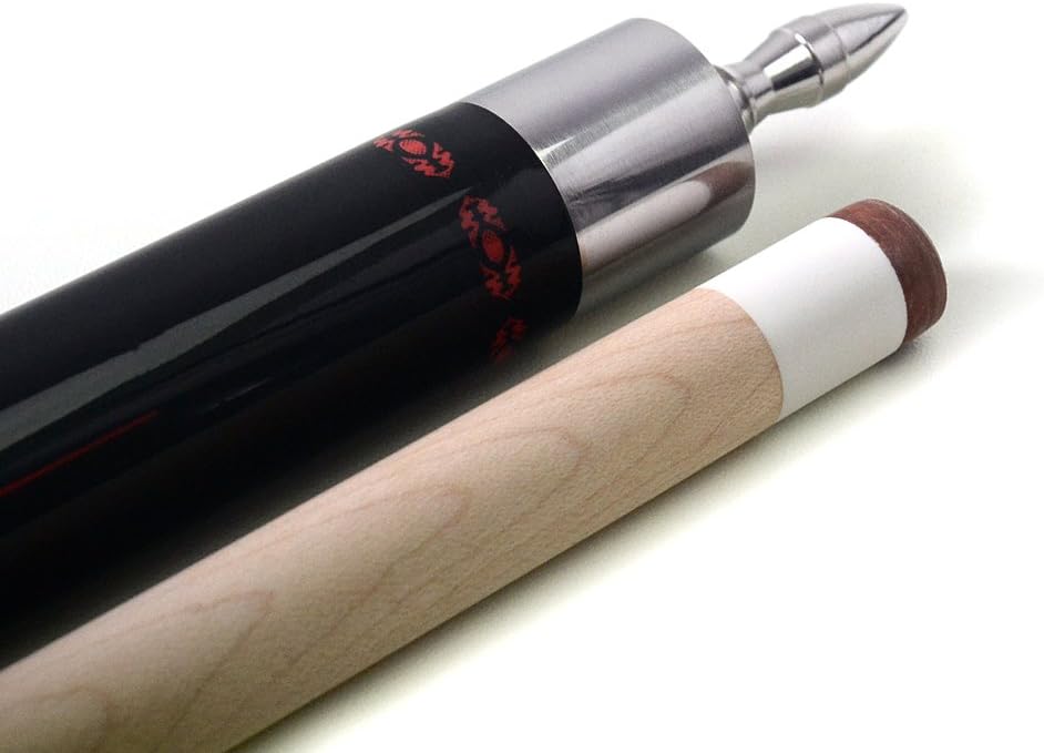 DHOLE CUESOUL 58 "2 Piece Maple Billiard Queue 19 Unzen Schwarz 11.5mm, Schwarz 11.5mm