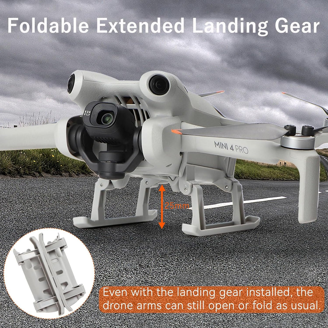 Mini 4 Pro Zubehör Kit Propeller Propellerschutz Landefüsse Erweiterte Fahrwerk Landegestell Propell