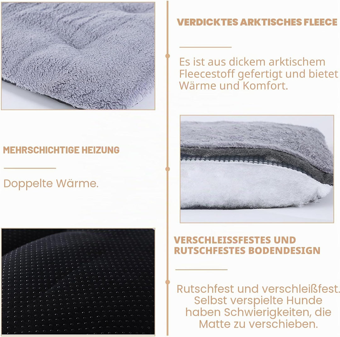 Selbstheizende Katzendecke: 70 x 45cm Selbstheizende Decke Katze, Flauschig und Weich Wärmedecke Kat