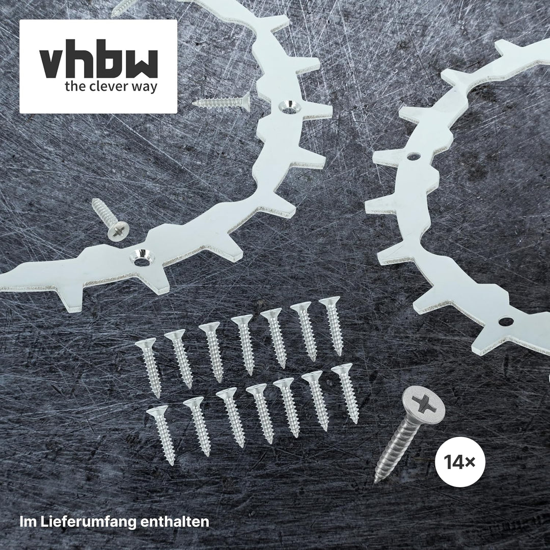 vhbw 2x Spikes kompatibel mit Gardena SILENO city 300 | 250 Smart, 400, 250 Mähroboter - Edelstahl,