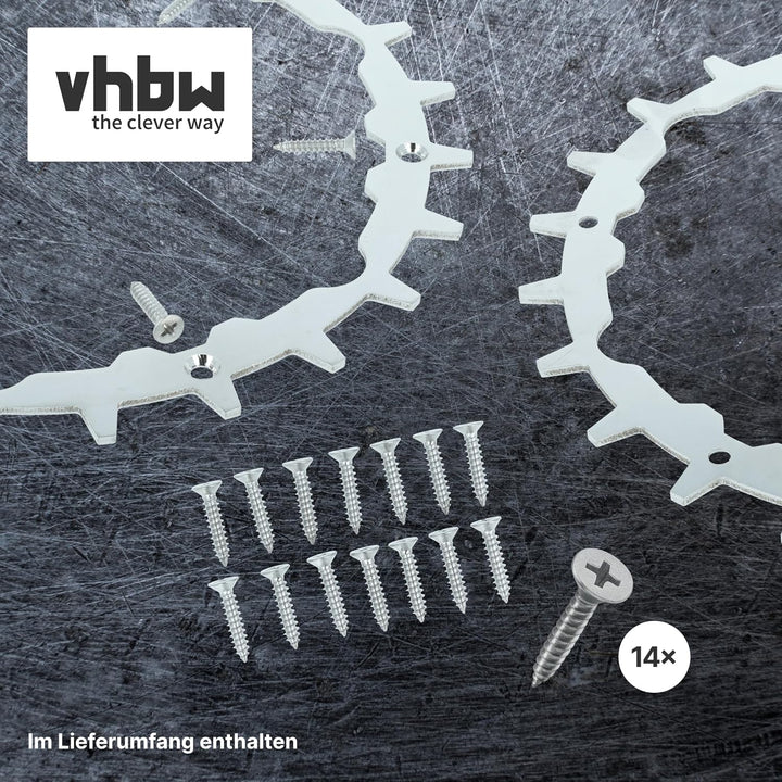 vhbw 2x Spikes kompatibel mit Gardena SILENO city 300 | 250 Smart, 400, 250 Mähroboter - Edelstahl,