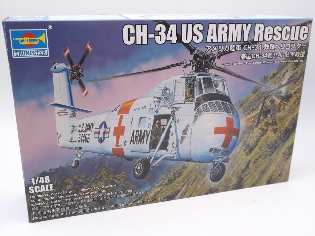 Trumpeter 002883 1/48 CH-34 Modellbau, Mehrfarbig