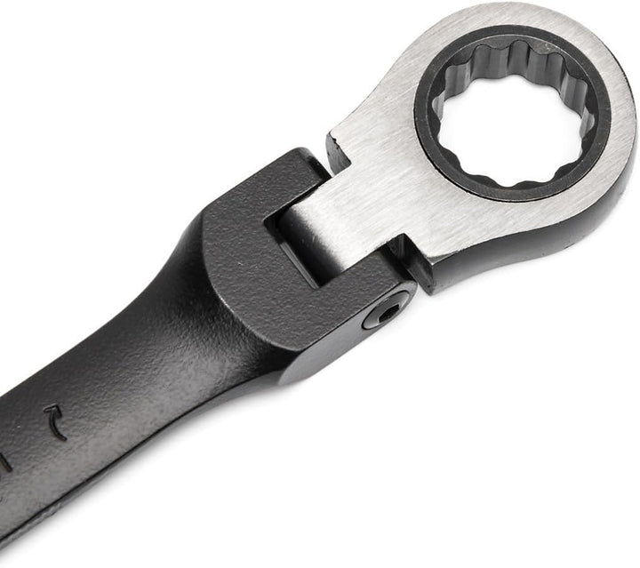 GearWrench 9901DBE Ringmaulschlüssel mit Ratsche Schwenkbar Set Metrisch, 8 - 19 mm, Schwarz, 12 Stü