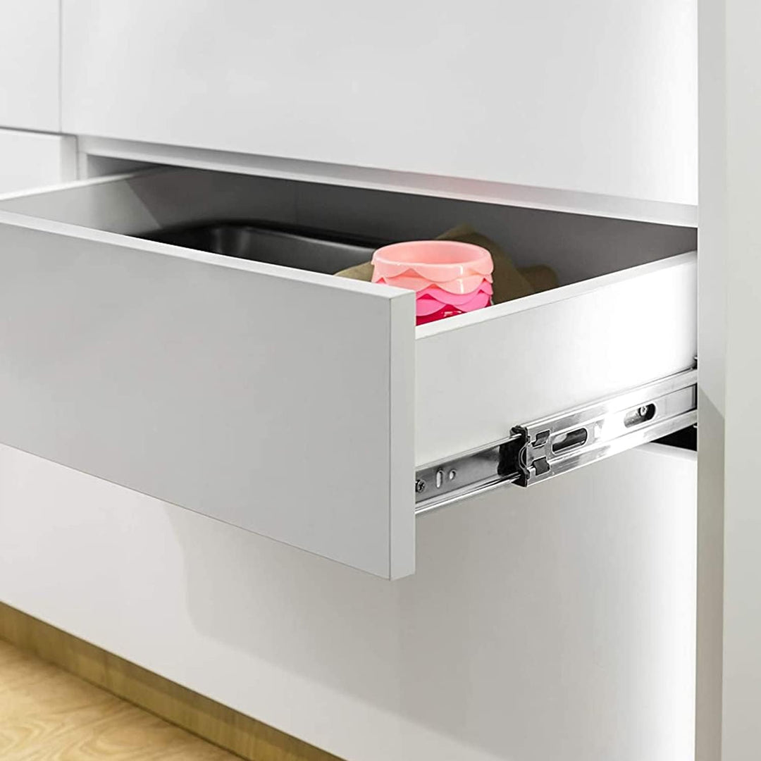 GTV H45 Schubladenschienen - 45.3 x 600 mm - Starken Verzinkt Stahl - Soft-Close Schienensystem - Te