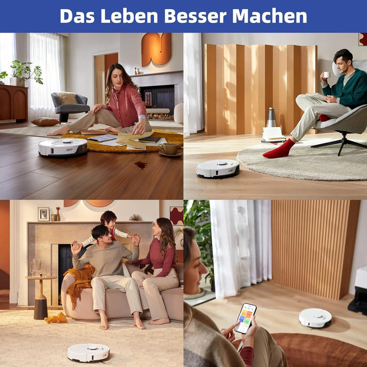 8 Stück Wischtücher für Roborock S8 Pro Ultra Saugroboter, Silberionen Mikrofaser VibraRise 2.0 Wisc