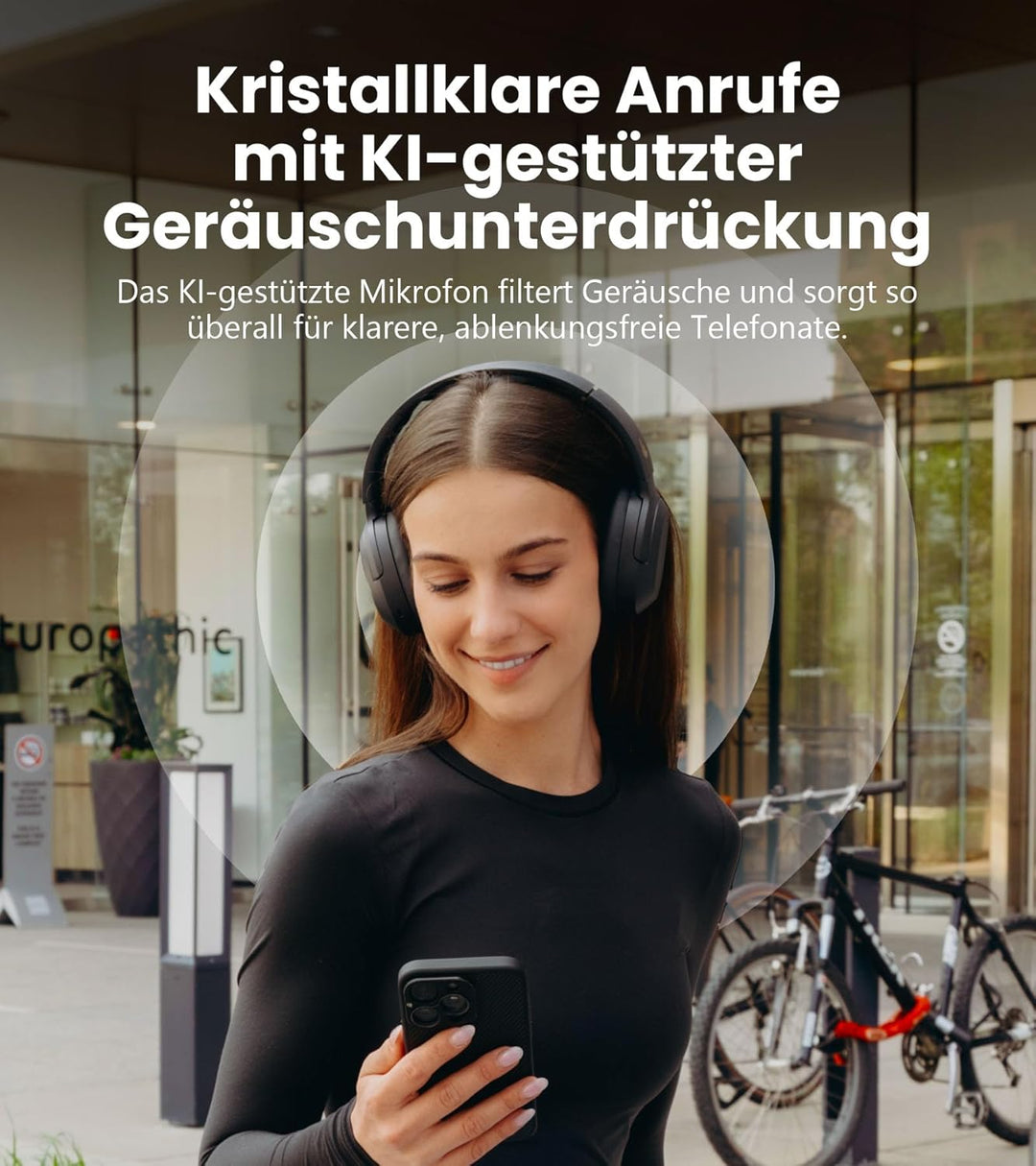 Edifier W820NB Plus Gen 2 Faltbarer Bluetooth V6.1 Over-Ear-Kopfhörer mit -49 dB Geräuschunterdrücku