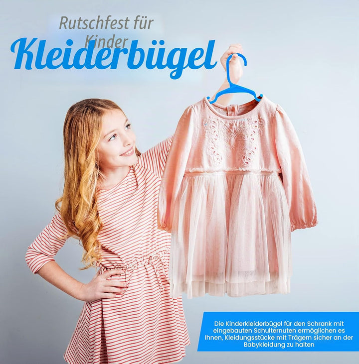 Utopia Home Kabellose Kleiderbügel aus Kunststoff, Blau, 60 Stück Blau Pack of 60, Blau Pack of 60