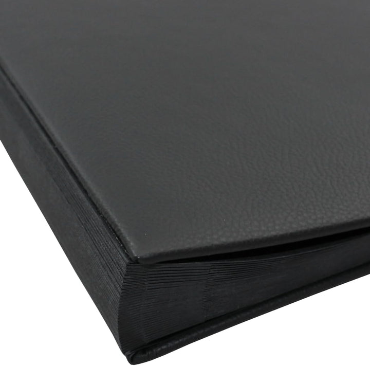 Pultordner mit Register 1-31, genarbtes Vollrindleder in Schwarz, passend für DIN A4, Softcover mit