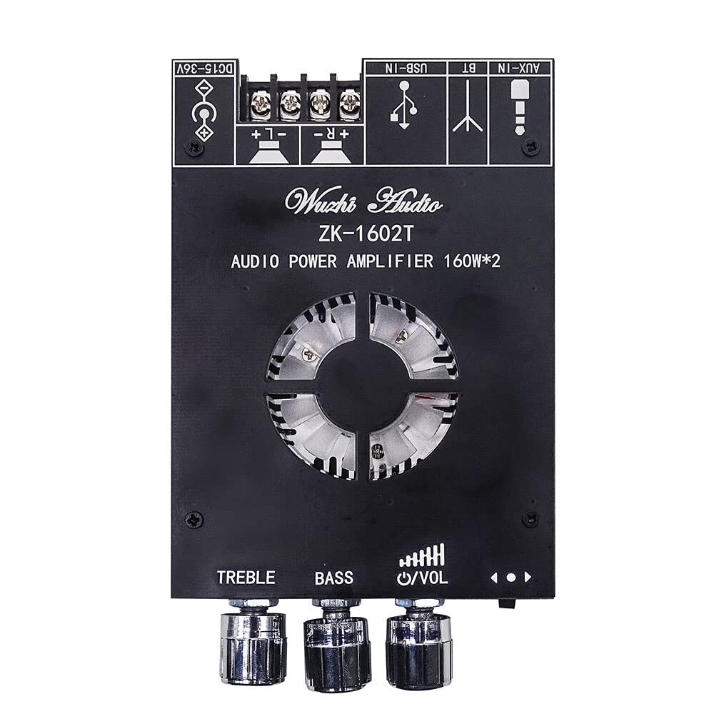 WANGCL 2 * 160W TDA7498E Leistungs-Subwoofer Stereo-Verstärker-Platine Bluetooth-kompatibel 2.0 K Kl