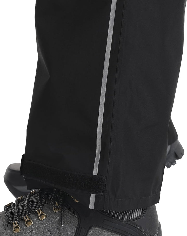 Coutyuyi Regenhose für Herren wasserdichte Leichte Überziehhosen Verpackbare Winddichte Outdoorhose
