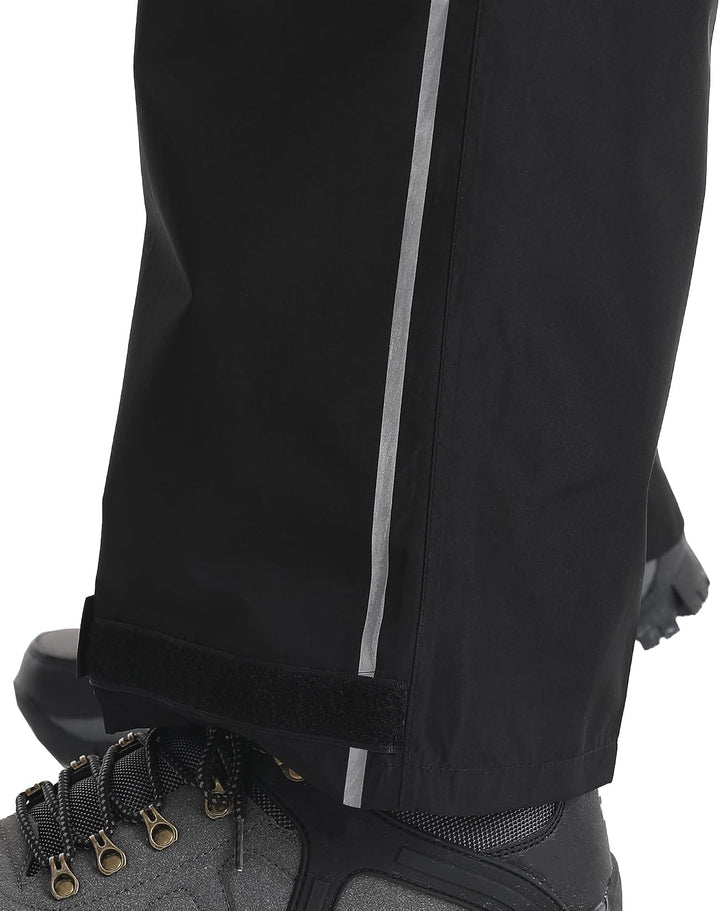Coutyuyi Regenhose für Herren wasserdichte Leichte Überziehhosen Verpackbare Winddichte Outdoorhose
