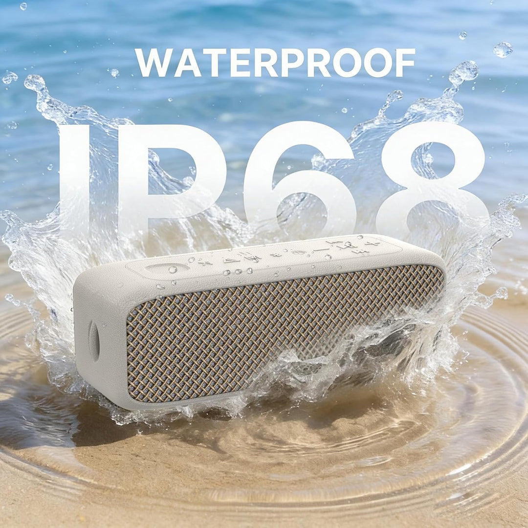 NOBIS 20W Bluetooth Lautsprecher, IP68 wasserdicht, Bluetooth 6.0, 24h Akku, Sprachassistent, TWS St