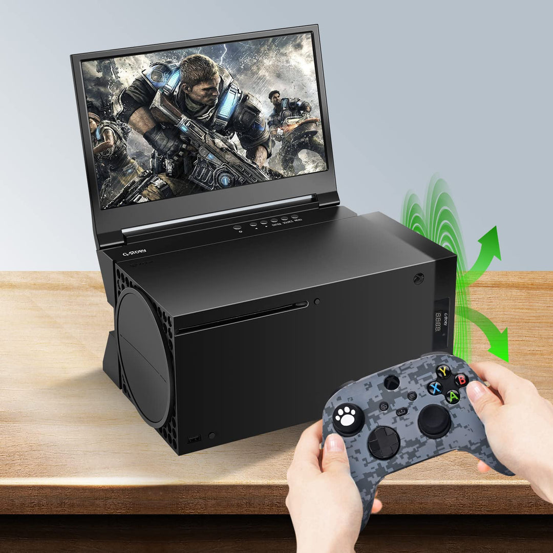 G-STORY Lüfter für Xbox Series X, Lüftergeschwindigkeit wird automatisch durch Temperatur angepasst,