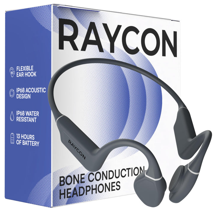 Raycon Knochenleitungs-Kopfhörer, offenes Ohr, Bluetooth-Sport-Ohrhörer mit Mikrofon, IPX68 wasserdi
