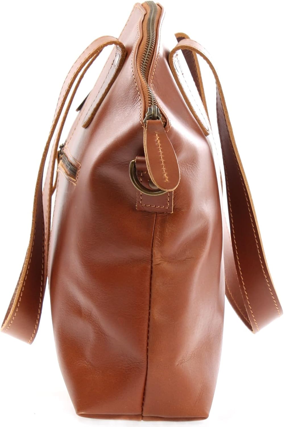 LECONI Shopper Schultertasche Damen Handtasche Ledertasche Natur Henkeltasche aus Leder Damentasche