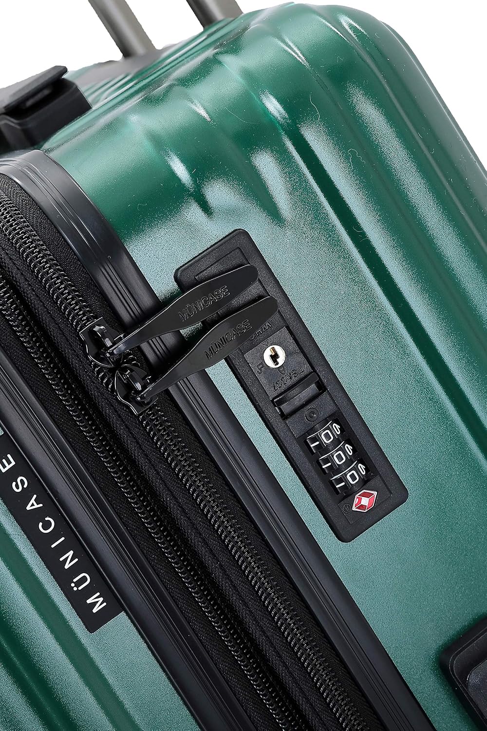 M816 TSA-Schloss, Dehnungsfuge, Teleskopgriff, Reisekoffer mit 4 Rollen, Hartschale, Grosse 76cm-Mit