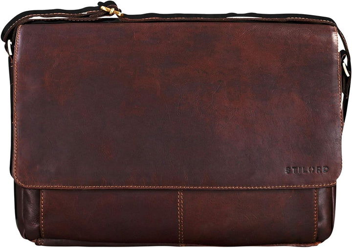 STILORD 'Lonzo' Vintage Umhängetasche echtes Büffel-Leder Messenger Bag für Herren und Damen Unitasc