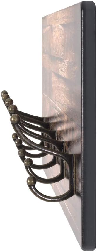 HAKU Möbel Wandgarderobe, MDF, Motiv-bronze, B 60 x T 8 x H 25 cm