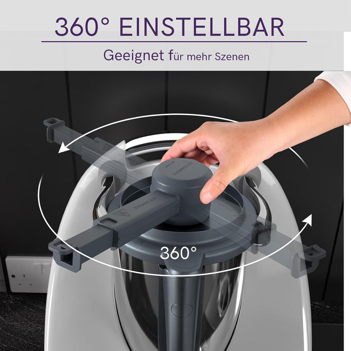 Dampfumleiter für Thermomix TM5 TM6 TM31, Dampfumleitung Thermomix Zubehör aus BPA Frei, Dampf Umlei