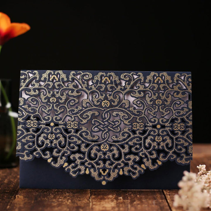 CYSKY Hochzeit Einladungskarte 50 Stück Hochzeit Einladungskarte Kit mit leeres bedruckbares Papier