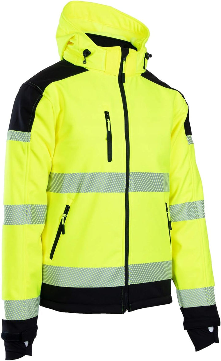Brixton Flash Softshell Jacke Warnschutz Warnjacke Reflektierend Schutzjacke 300 g/m2 NEUES Modell (