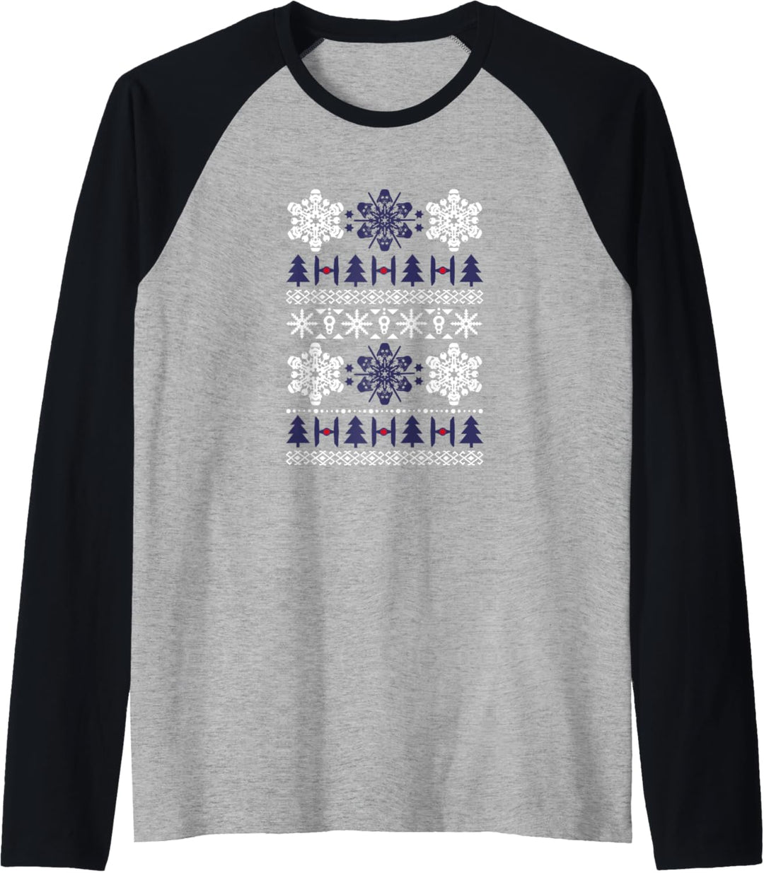 Star Wars Imperial Logo Ugly Christmas Sweater Raglan
