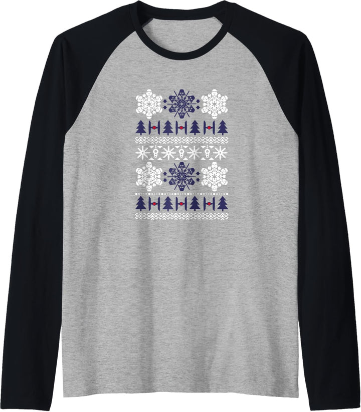 Star Wars Imperial Logo Ugly Christmas Sweater Raglan