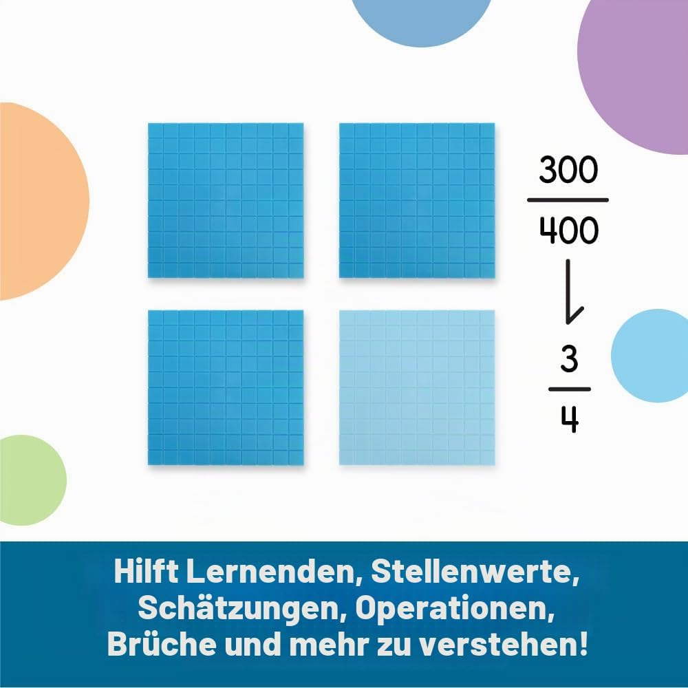 Learning Resources Zehnersystem Anfänger-Set aus genutetem Kunststoff Original, Original